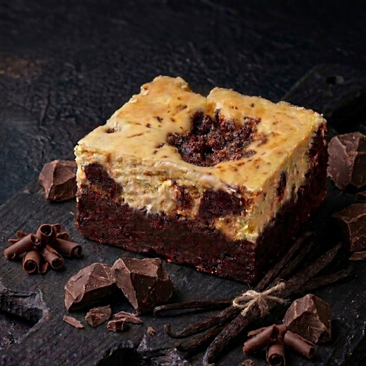 Cheesecake Swirl Brownie Loaf